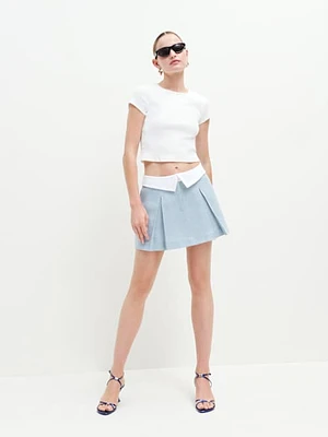 Hailey Linen Low Rise Skirt