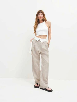 Petites Stevie Linen Pant