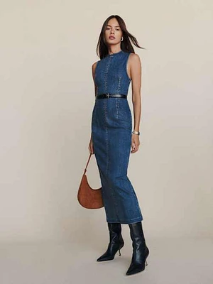 Kendi Denim Midi Dress