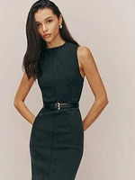 Kendi Denim Midi Dress