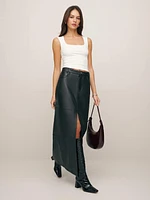 Veda Tazz Leather Maxi Skirt