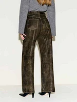 Veda Kennedy Wide Leg Leather Pant
