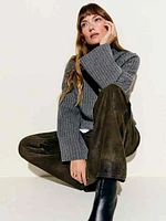 Veda Kennedy Wide Leg Leather Pant