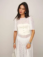 Jaclyn Satin Top