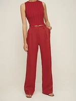 Alex Linen Mid Rise Pant