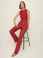Alex Linen Mid Rise Pant
