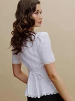 Anabella Linen Top
