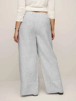 Fernando Linen Wide Leg Pant Es