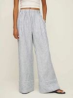 Petites Fernando Linen Wide Leg Pant