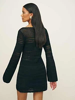 Inda Open Knit Mini Dress