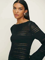 Inda Open Knit Mini Dress