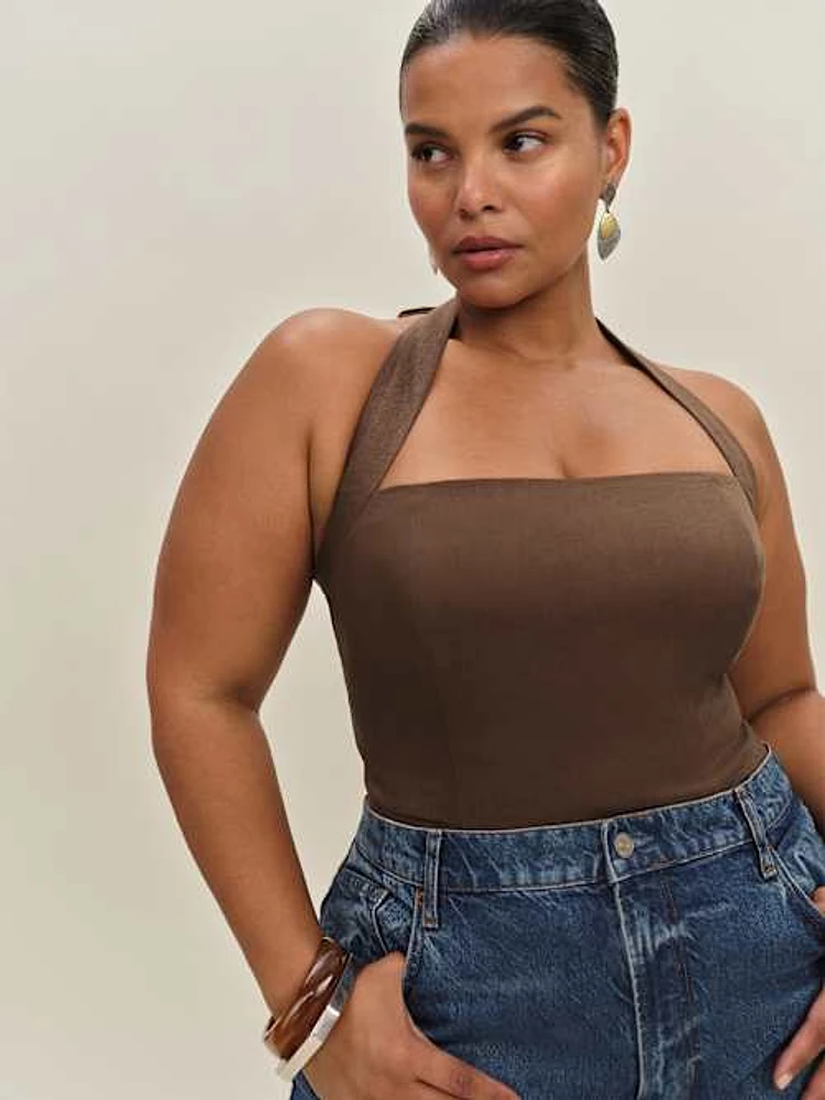 Malika Linen Top Es