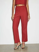 Remi Cropped Linen Pant