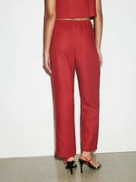 Remi Cropped Linen Pant