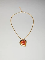 Vintage Ysl Heart Necklace