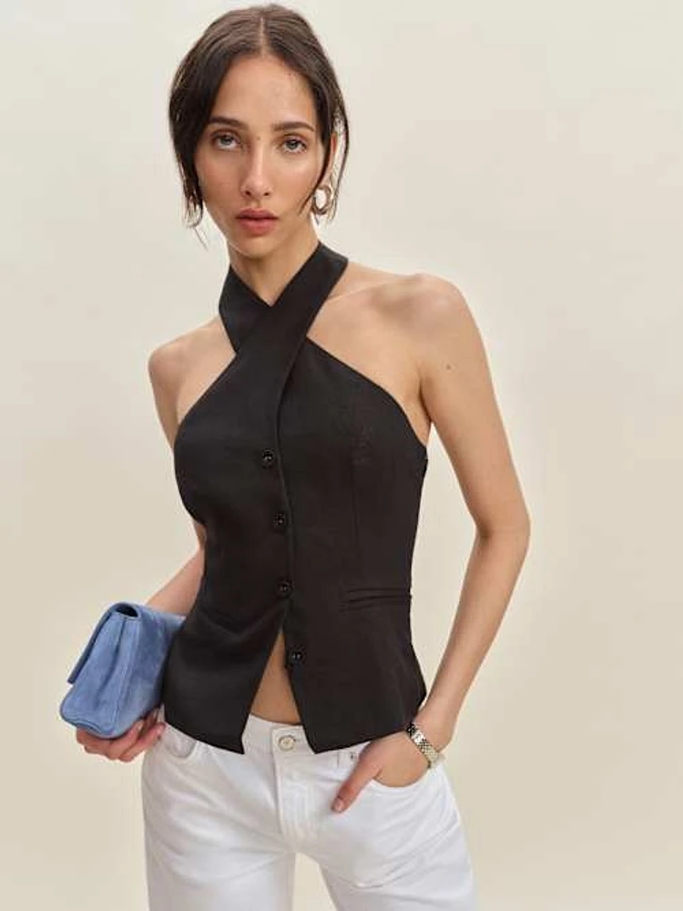 Tate Linen Top