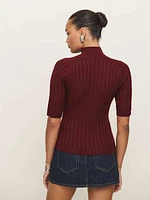 Margoax Regenerative Merino Mock Neck Sweater