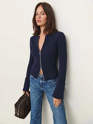 Ryan Cotton Zip Sweater