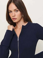 Ryan Cotton Zip Sweater