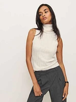 Rowyn Cashmere Turtleneck Tank