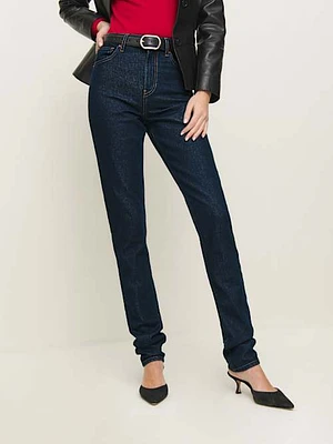 Etta Stretch High Rise Stacked Slim Jeans