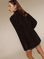 Veda Leon Oversized Suede Blazer