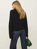 Brooke Cashmere Cropped Turtleneck