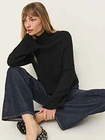 Brooke Cashmere Cropped Turtleneck