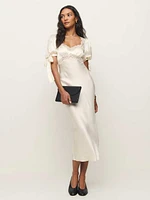 Petites Stella Silk Dress