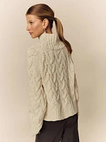 Jax Chunky Cable Knit Turtleneck