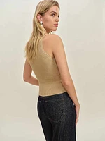Peony Ribbed Sweater Tank