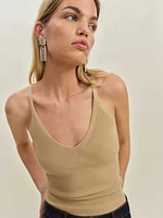 Peony Ribbed Sweater Tank