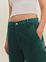 Diego Mid Rise Baggy Utility Jeans