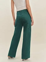 Diego Mid Rise Baggy Utility Jeans