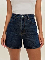 Saige High Rise 4" Jean Shorts