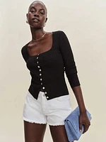 Sutton Low Rise 2.5" Slouchy Jean Shorts