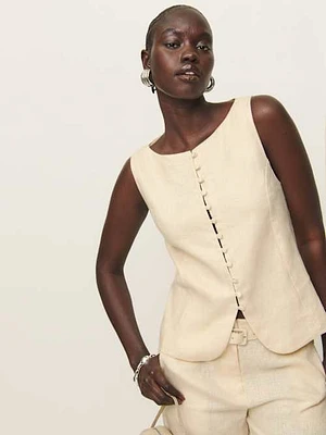 Addison Linen Top