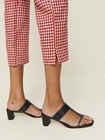 Petra Linen Low Rise Pedal Pusher Pant