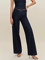 Arana Stretch Low Rise Trouser Wide Leg Jeans