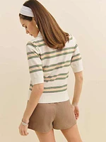 Campbell Cotton Polo Sweater