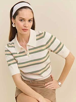 Campbell Cotton Polo Sweater