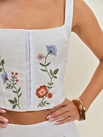 Juliet Linen Top