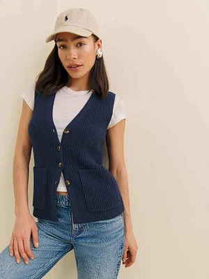 Faye Cotton Sweater Vest