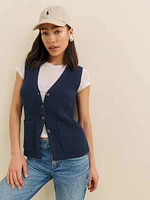 Faye Cotton Sweater Vest