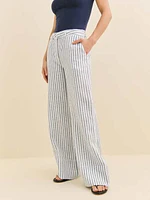 Banks Linen High Rise Wide Leg Pant