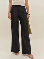 Astrid Linen Mid Rise Pant