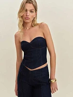 Kamila Denim Top