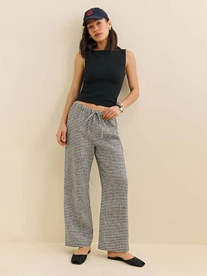 Olina Linen Cropped Pant