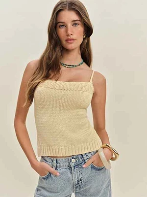 Elsie Cotton Backless Sweater
