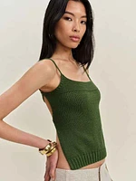 Elsie Cotton Backless Sweater